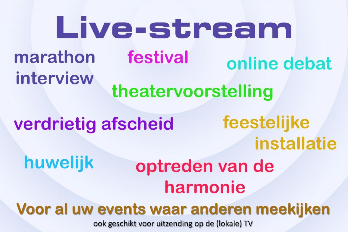 Foto en Film Leon van Lier verzorgt ook jouw livestream